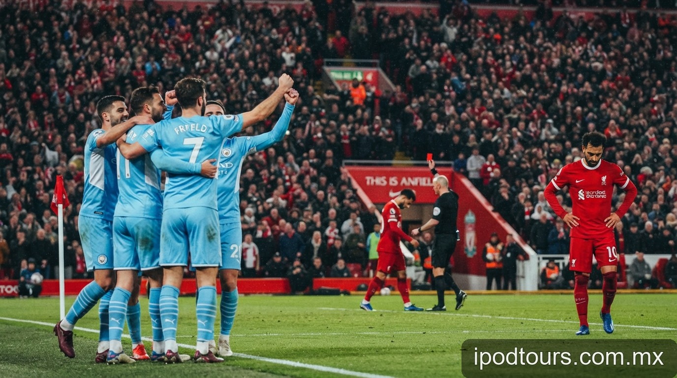 Man City hủy diệt Liverpool tại Anfield: Cú hích cho tham vọng bảo vệ ngôi vương